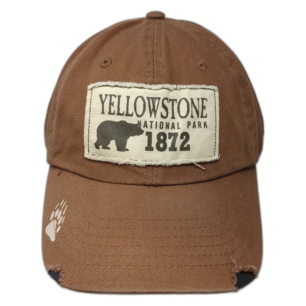 Impact Merchandise Baseball Cap Brown OSFM Yellowstone National Park Bear Hat